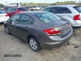2014 Honda Civic Sedan LX with VIN 19XFB2F50EE043934, listed as a IAAI auction lot 41923868 with 185,922 mi miles. Bid and sale history available at carsss.com. Image 3.