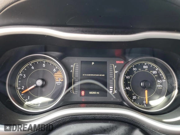 2018 Jeep Cherokee Latitude Plus with VIN 1C4PJLLB8JD512108, listed as a Copart auction lot 51766205 with 88,266 mi miles and Clean Title. Bid and sale history available at carsss.com. Image 9.