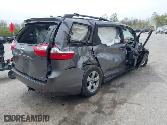 2018 Toyota Sienna LE Auto Access Seat with VIN 5TDKZ3DC7JS940573, listed as a IAAI auction lot 42166237 with Not provided miles and . Bid and sale history available at DreamBid. Image 4.