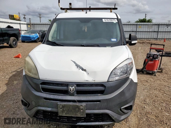 2017 Ram ProMaster City Cargo Tradesman with VIN ZFBERFAB5H6E84440, listed as a Copart auction lot 61678875 with 113,828 mi miles and Salvage title. Bid and sale history available at DreamBid. Image 5.