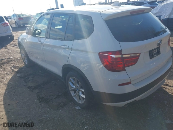 2011 BMW X3 28i with VIN 5UXWX5C52BLK59471, listed as a IAAI auction lot 41245998 with 216,204 mi miles. Bid and sale history available at carsss.com. Image 3.