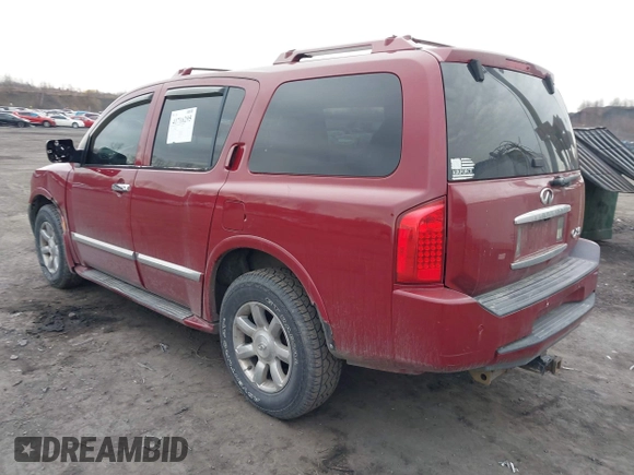 2006 Infiniti QX56 with VIN 5N3AA08A16N800528, listed as a IAAI auction lot 41716295 with 258,219 mi miles. Bid and sale history available at carsss.com. Image 3.