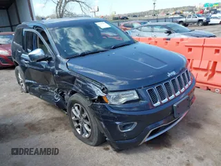 2015 Jeep Grand Cherokee Overland with VIN 1C4RJFCG6FC831641, listed as a IAAI auction lot 41877680 with 143,568 mi miles. Bid and sale history available at carsss.com. Image 1.