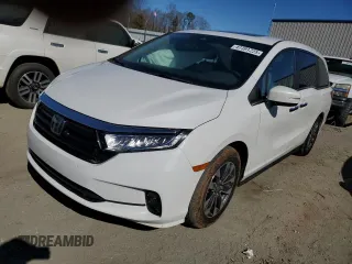 2021 Honda Odyssey EX-L with VIN 5FNRL6H73MB012878, listed as a Copart auction lot 47391225 with 67,843 mi miles and Salvage Title. Bid and sale history available at DreamBid. Image 1.