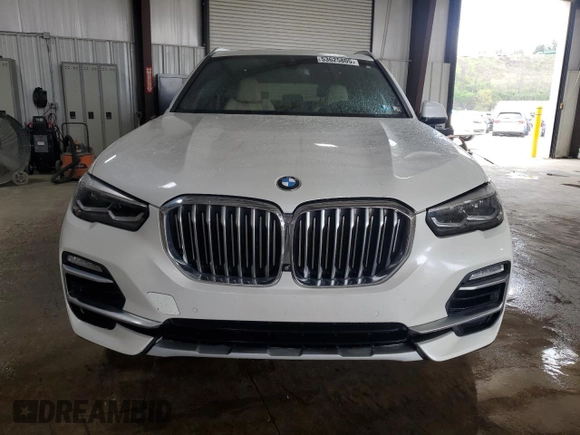 2021 BMW X5 xDrive40i with VIN 5UXCR6C08M9F47053, listed as a Copart auction lot 53625805 with 58,555 mi miles and Salvage Title. Bid and sale history available at carsss.com. Image 5.