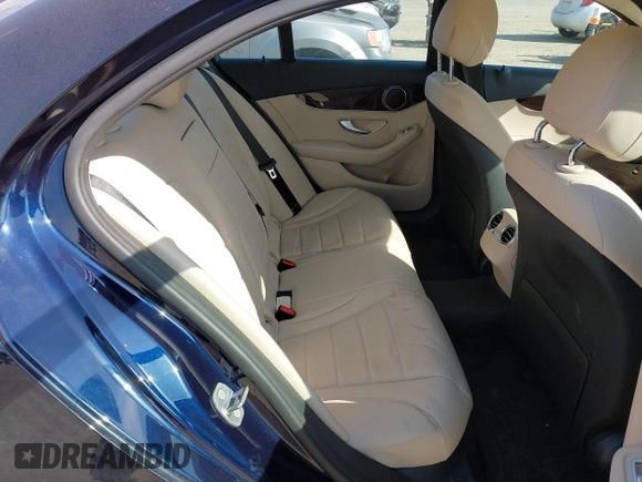 2017 Mercedes-Benz C 300 with VIN 55SWF4KB5HU230272, listed as a IAAI auction lot 42113872 with 35,807 mi miles and . Bid and sale history available at carsss.com. Image 8.