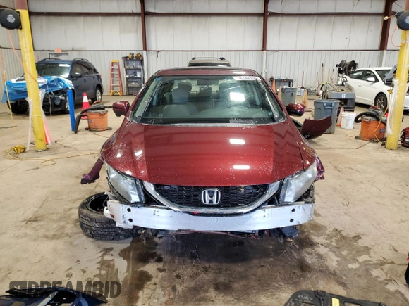 2015 Honda Civic EX-L with VIN 2HGFB2F93FH501458, listed as a Copart auction lot 52144305 with Not Provided miles and Salvage Title. Bid and sale history available at carsss.com. Image 5.