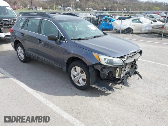 2016 Subaru Outback 2.5i with VIN 4S4BSBAC7G3249472, listed as a IAAI auction lot 41829106 with 160,329 mi miles and . Bid and sale history available at DreamBid. Image 1.