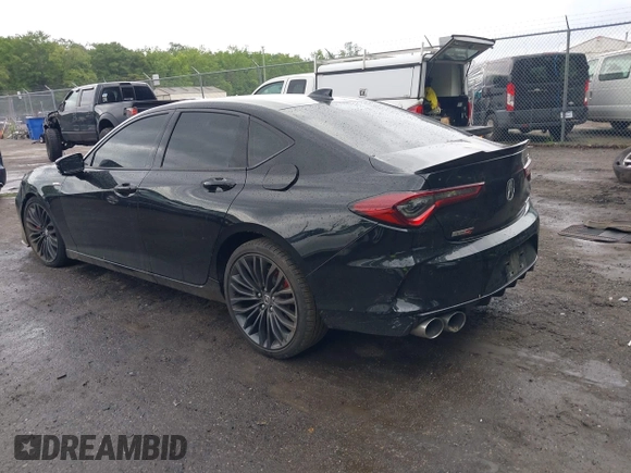 2022 Acura TLX Type S with VIN 19UUB7F08NA002254, listed as a IAAI auction lot 42610825 with Not provided miles and . Bid and sale history available at DreamBid. Image 3.
