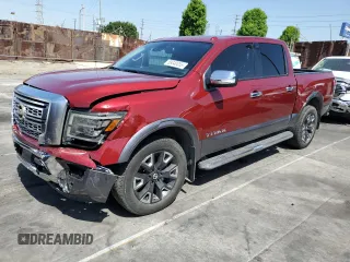 2021 Nissan Titan Pro-4X z VIN 1N6AA1ED8MN525896, wystawiony jako Copart lot #58040055 z przebiegiem 39 043 mil mil oraz Szkoda całkowita • Salvage title. Historia ofert i sprzedaży dostępna na DreamBid. Obrazek 1.