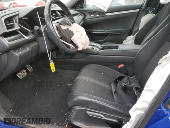 2019 Honda Civic Sport with VIN 2HGFC2F82KH536524, listed as a Copart auction lot 45204115 with 74,808 mi miles and Salvage Title. Bid and sale history available at DreamBid. Image 7.