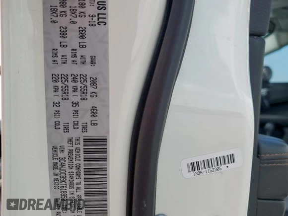 2019 Jeep Compass Limited with VIN 3C4NJDCB9KT618950, listed as a Copart auction lot 53464175 with 123,247 mi miles and Clean title. Bid and sale history available at DreamBid. Image 13.
