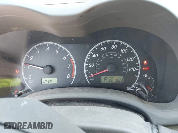 2010 Toyota Corolla with VIN 2T1BU4EE1AC246605, listed as a IAAI auction lot 42104102 with 227,833 mi miles. Bid and sale history available at carsss.com. Image 7.