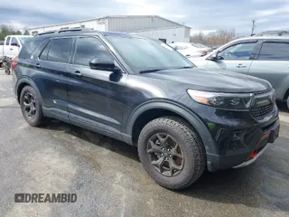 2023 Ford Explorer Timberline with VIN 1FMSK8JH4PGC24018, listed as a IAAI auction lot 41808062 with 14,563 mi miles. Bid and sale history available at carsss.com. Image 1.