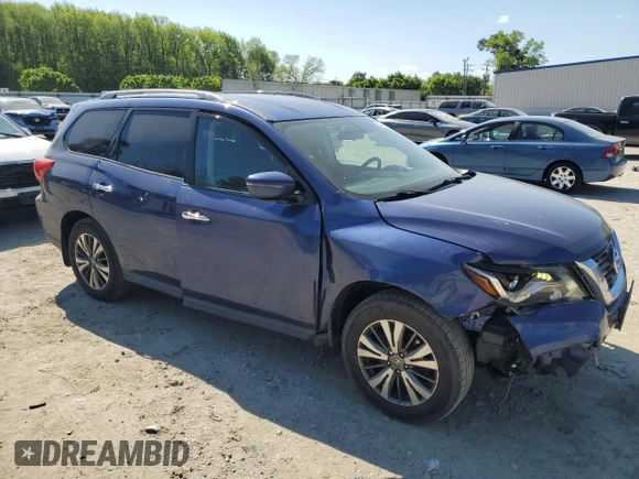 2017 Nissan Pathfinder S with VIN 5N1DR2MM3HC631167, listed as a Copart auction lot 53037815 with 163,958 mi miles and Salvage title. Bid and sale history available at DreamBid. Image 4.