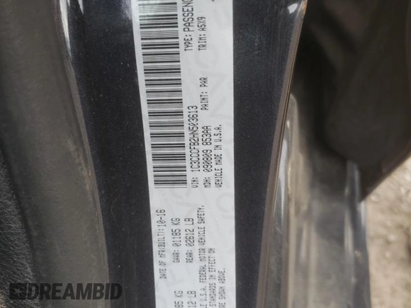 2017 Chrysler 200 Touring with VIN 1C3CCCFB2HN503613, listed as a Copart auction lot 43234015 with 139,539 mi miles and Salvage Title. Bid and sale history available at carsss.com. Image 14.