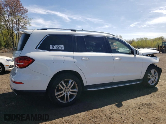 2018 Mercedes-Benz GLS 450 с VIN 4JGDF6EE8JB043414, выставлен на аукционе Copart как лот 54758295 с пробегом 135 990 миль миль и Списание • Salvage title. История ставок и продаж доступна на DreamBid. Изображение 3.