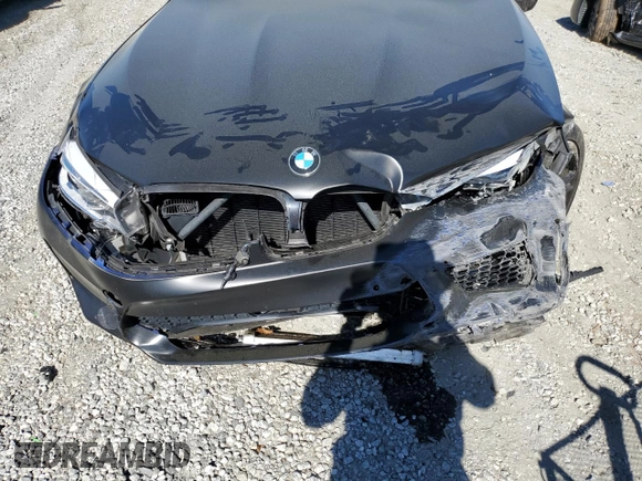 2019 BMW M5 Competition with VIN WBSJF0C52KB446631, listed as a Copart auction lot 43966313 with 44,920 mi miles. Bid and sale history available at carsss.com. Image 11.
