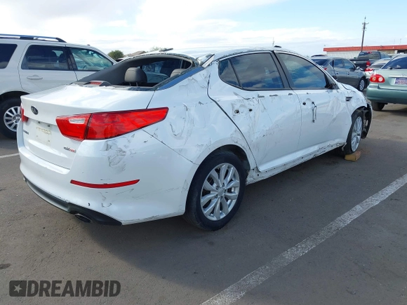 2015 Kia Optima EX с VIN 5XXGN4A70FG514151, выставлен на аукционе IAAI как лот 41746671 с пробегом 126 597 миль миль и . История ставок и продаж доступна на DreamBid. Изображение 6.