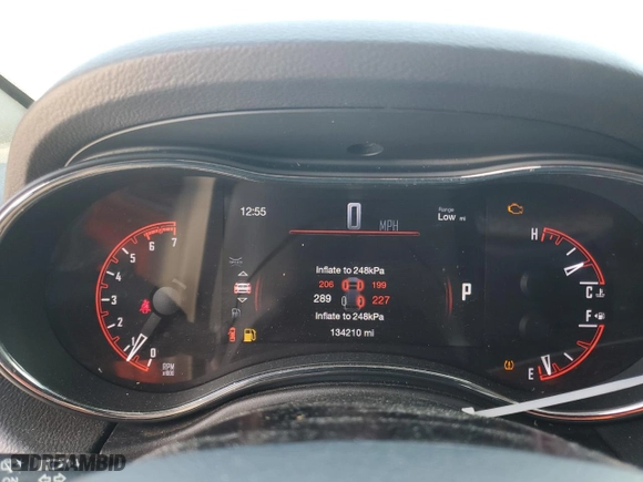 2017 Dodge Durango R/T with VIN 1C4SDJCT5HC891051, listed as a Copart auction lot 44172665 with 134,210 mi miles and Salvage Title. Bid and sale history available at carsss.com. Image 9.