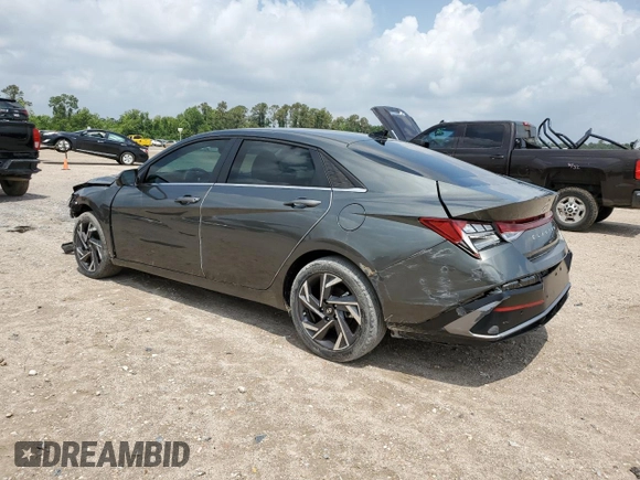 2024 Hyundai Elantra Limited with VIN KMHLP4DG8RU818133, listed as a Copart auction lot 54598175 with 13,647 mi miles and Salvage Title. Bid and sale history available at DreamBid. Image 2.
