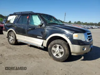 2007 Ford Expedition Eddie Bauer with VIN 1FMFU18567LA29057, listed as a Copart auction lot 42679805 with 259,535 mi miles and Salvage title. Bid and sale history available at DreamBid. Image 4.