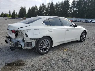2019 Infiniti Q50 Luxe с VIN JN1EV7AR0KM592625, выставлен на аукционе Copart как лот 57175775 с пробегом 57 239 миль миль и Списание • Salvage title. История ставок и продаж доступна на DreamBid. Изображение 3.