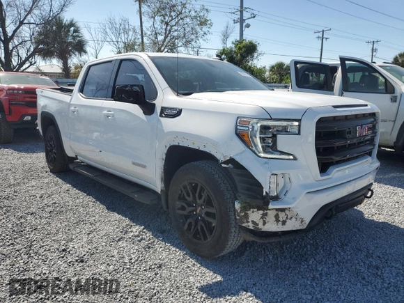 2021 GMC Sierra 1500 Elevation with VIN 3GTU9CED2MG481021, listed as a Copart auction lot 43946165 with 39,820 mi miles and Salvage Title. Bid and sale history available at DreamBid. Image 4.