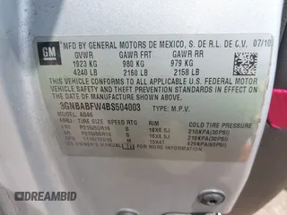 2011 Chevrolet HHR 1LT с VIN 3GNBABFW4BS504003, выставлен на аукционе IAAI как лот 42560172 с пробегом 215 366 миль миль и . История ставок и продаж доступна на DreamBid. Изображение 9.