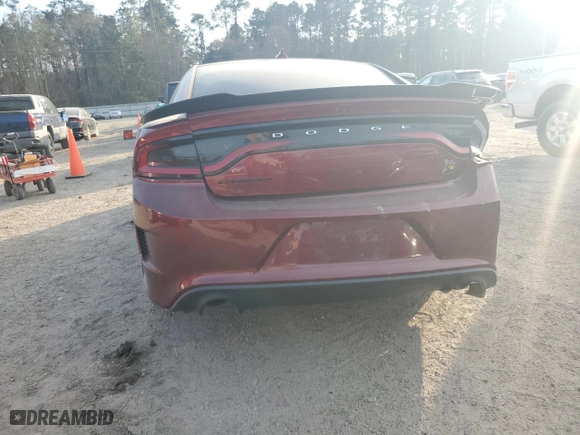 2022 Dodge Charger Scat Pack Widebody with VIN 2C3CDXGJ6NH209467, listed as a Copart auction lot 44314835 with 0 mi miles and Salvage Title. Bid and sale history available at carsss.com. Image 6.