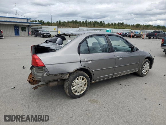 2005 Honda Civic LX z VIN 2HGES16575H577864, wystawiony jako Copart lot #55830085 z przebiegiem Nie podano mil oraz Szkoda całkowita • Salvage title. Historia ofert i sprzedaży dostępna na DreamBid. Obrazek 3.