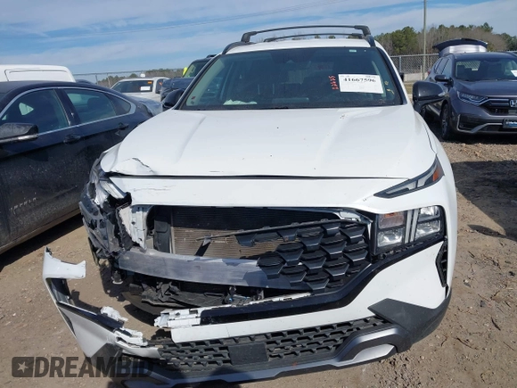 2023 Hyundai Santa Fe XRT with VIN 5NMS64AJ9PH497355, listed as a IAAI auction lot 41667596 with 67,584 mi miles. Bid and sale history available at carsss.com. Image 12.