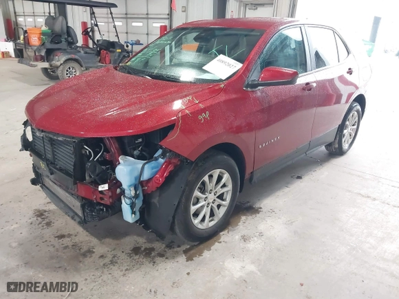 2021 Chevrolet Equinox LT with VIN 3GNAXKEVXML345455, listed as a IAAI auction lot 40892027 with 57,288 mi miles. Bid and sale history available at carsss.com. Image 2.