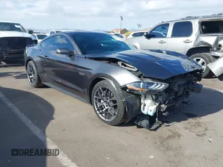 2019 Ford Mustang GT with VIN 1FA6P8CFXK5119030, listed as a IAAI auction lot 42068765 with 51,980 mi miles. Bid and sale history available at carsss.com. Image 1.