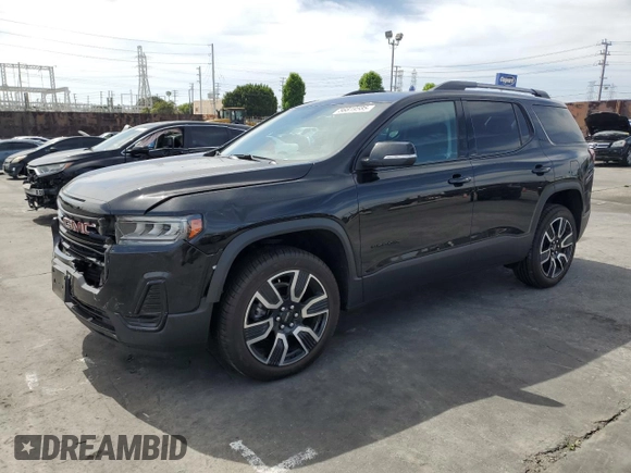 2021 GMC Acadia SLE with VIN 1GKKNKLAXMZ166350, listed as a Copart auction lot 56819585 with 35,668 mi miles and Salvage title. Bid and sale history available at DreamBid. Image 1.