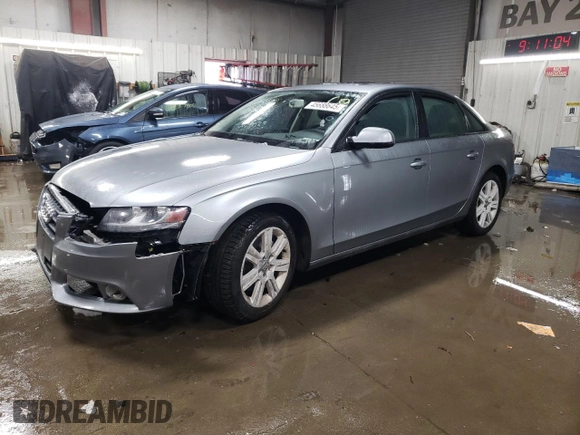 2011 Audi A4 Premium with VIN WAUBFAFL0BA082630, listed as a Copart auction lot 45688645 with 187,452 mi miles and Salvage Title. Bid and sale history available at carsss.com. Image 1.