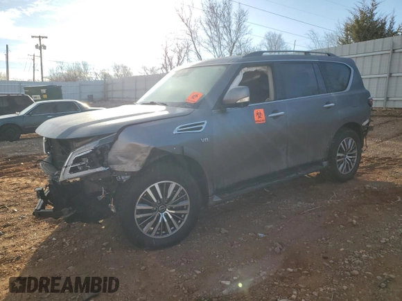 2021 Nissan Armada SL with VIN JN8AY2BA3M9372601, listed as a Copart auction lot 45874415 with 96,302 mi miles and Salvage Title. Bid and sale history available at carsss.com. Image 1.