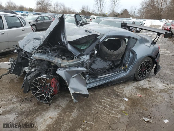 2021 Toyota GR Supra 3.0 with VIN WZ1DB0C02MW036414, listed as a Copart auction lot 46952475 with 0 mi miles and Non Repairable. Bid and sale history available at carsss.com. Image 1.