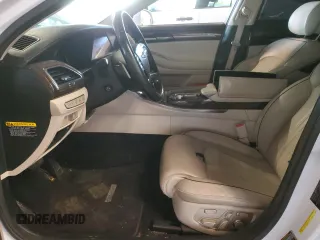 2017 Genesis G90 5.0L Ultimate with VIN KMHG54JH7HU029720, listed as a Copart auction lot 87555835 with 0 mi miles and Salvage Title. Bid and sale history available at carsss.com. Image 7.