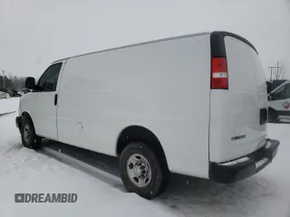2021 Chevrolet Express Cargo with VIN 1GCWGAFP9M1245301, listed as a Copart auction lot 44656195 with 55,710 mi miles and Salvage title. Bid and sale history available at DreamBid. Image 2.