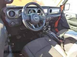2018 Jeep Wrangler Sport with VIN 1C4GJXAG9JW282802, listed as a Copart auction lot 75557104 with 86,708 mi miles and Salvage Title. Bid and sale history available at carsss.com. Image 8.