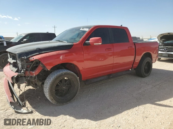 2018 Ram 1500 Night with VIN 1C6RR7MT1JS145782, listed as a Copart auction lot 48660115 with 213,838 mi miles and Salvage Title. Bid and sale history available at carsss.com. Image 1.