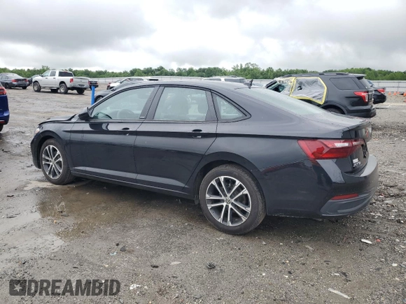 2024 Volkswagen Jetta Sport with VIN 3VWBM7BU5RM049031, listed as a Copart auction lot 57835295 with 14,250 mi miles and Salvage title. Bid and sale history available at DreamBid. Image 2.