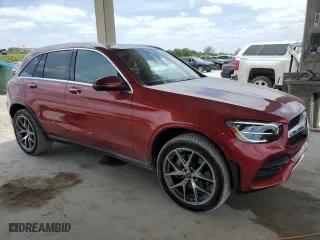 2020 Mercedes-Benz GLC with VIN W1N0G8DB4LF813289, listed as a Copart auction lot 53492595 with 46,538 mi miles and Salvage Title. Bid and sale history available at carsss.com. Image 4.