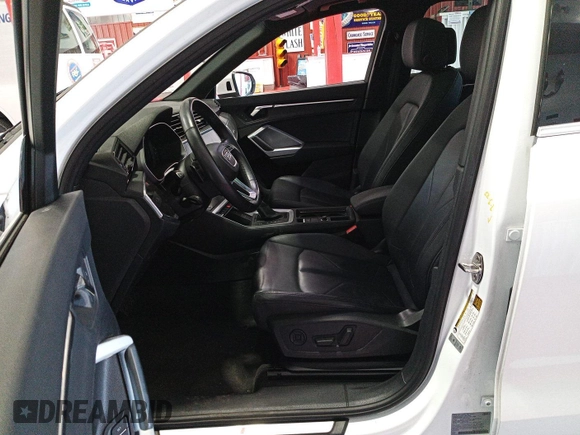 2023 Audi Q3 S line Premium with VIN WA1DECF35P1102382, listed as a IAAI auction lot 42734185 with 35,393 mi miles and . Bid and sale history available at DreamBid. Image 1.