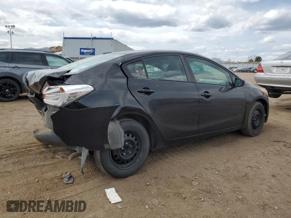 2015 Kia Forte LX with VIN KNAFK4A68F5429300, listed as a Copart auction lot 52424455 with 161,496 mi miles and Salvage Title. Bid and sale history available at carsss.com. Image 3.