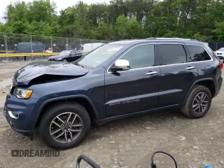 2020 Jeep Grand Cherokee Limited with VIN 1C4RJFBG1LC385427, listed as a Copart auction lot 56102715 with 123,392 mi miles and Salvage title. Bid and sale history available at DreamBid. Image 1.