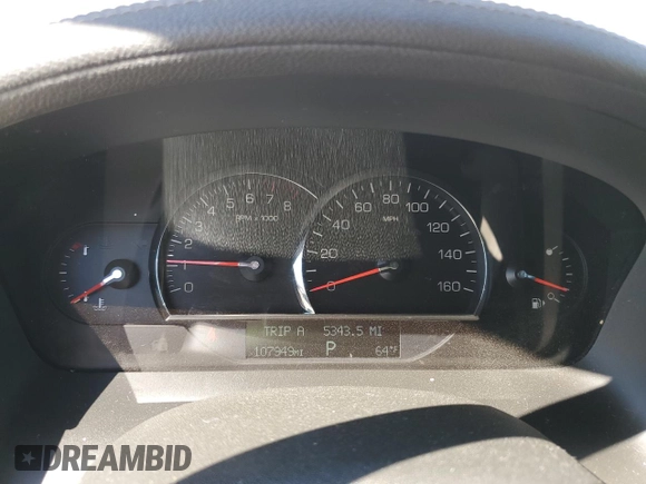 2007 Cadillac SRX with VIN 1GYEE637X70144937, listed as a Copart auction lot 47027945 with 107,949 mi miles and Salvage Title. Bid and sale history available at DreamBid. Image 9.