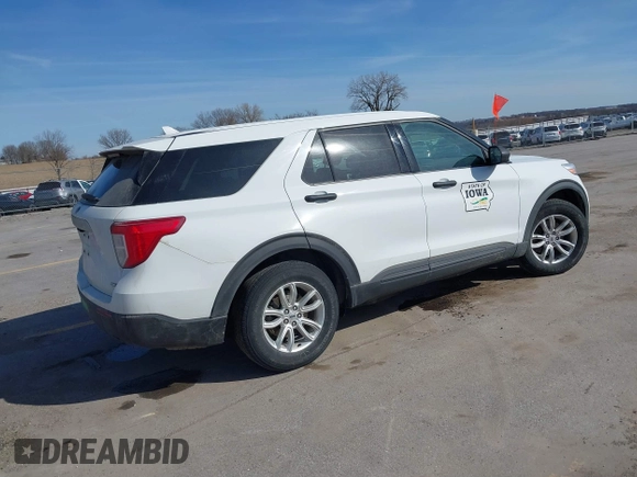 2020 Ford Explorer with VIN 1FMSK8BHXLGA19649, listed as a IAAI auction lot 41775268 with 155,716 mi miles. Bid and sale history available at carsss.com. Image 4.