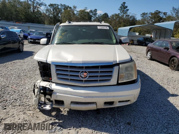 2005 Cadillac Escalade with VIN 1GYEC63N95R270512, listed as a Copart auction lot 77233714 with 120,722 mi miles and Salvage title. Bid and sale history available at DreamBid. Image 5.